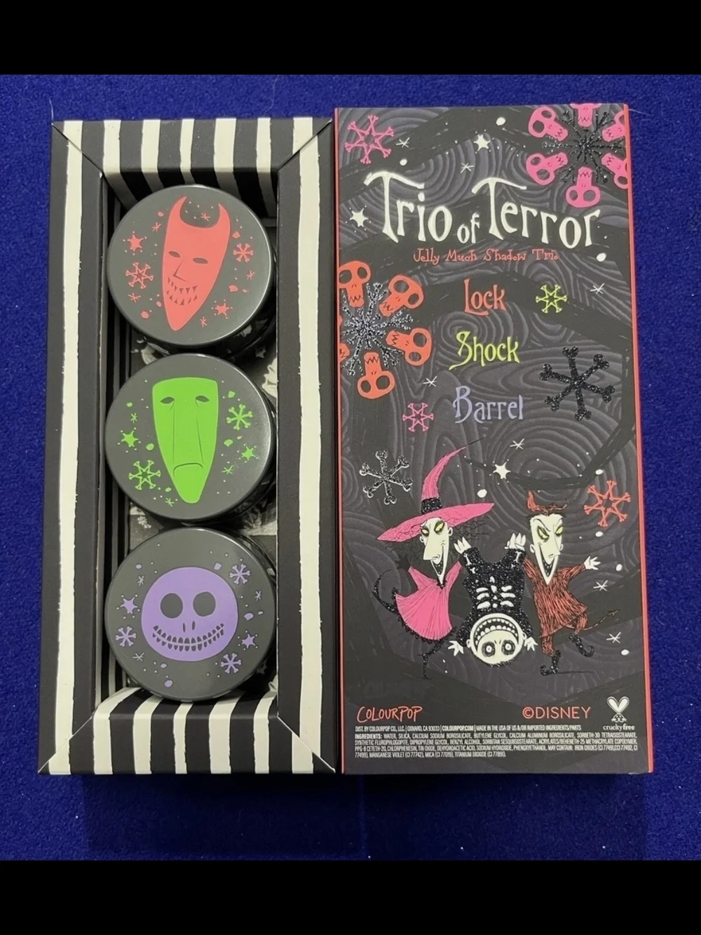 Nightmare Before Christmas Trio Of Terror Jelly Eye Shadow